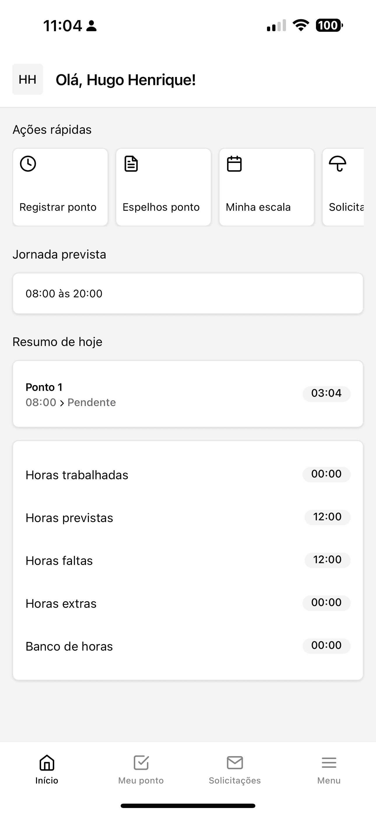 Dashboard intuitivo